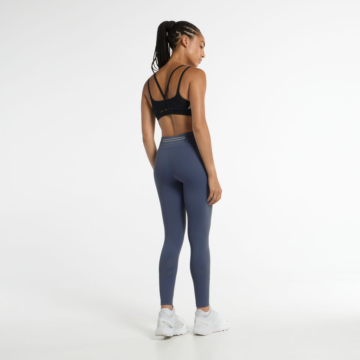 Women's High Waisted Training Leggings - Blue