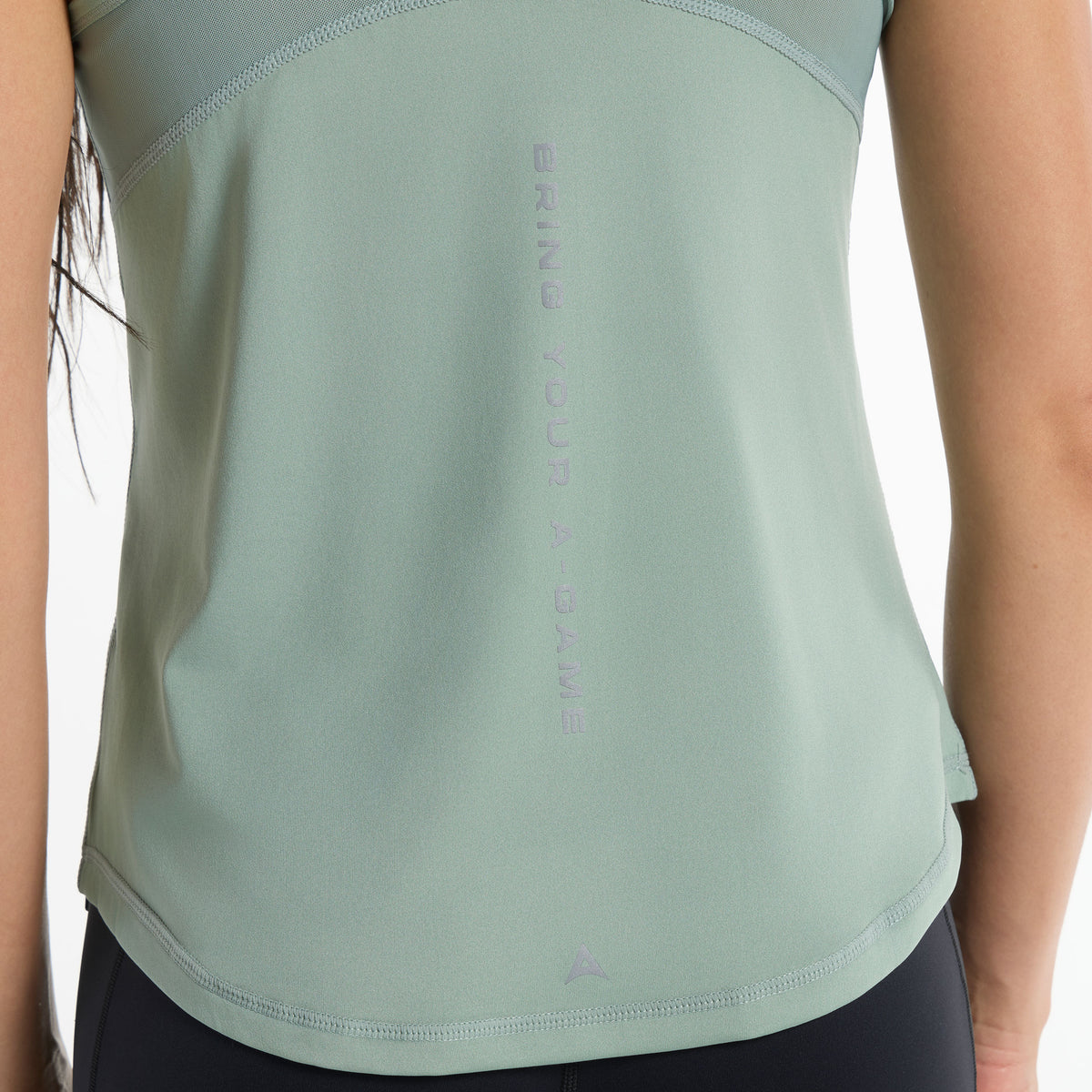 Women's Relaxed Racer Back Vest - Sage Green