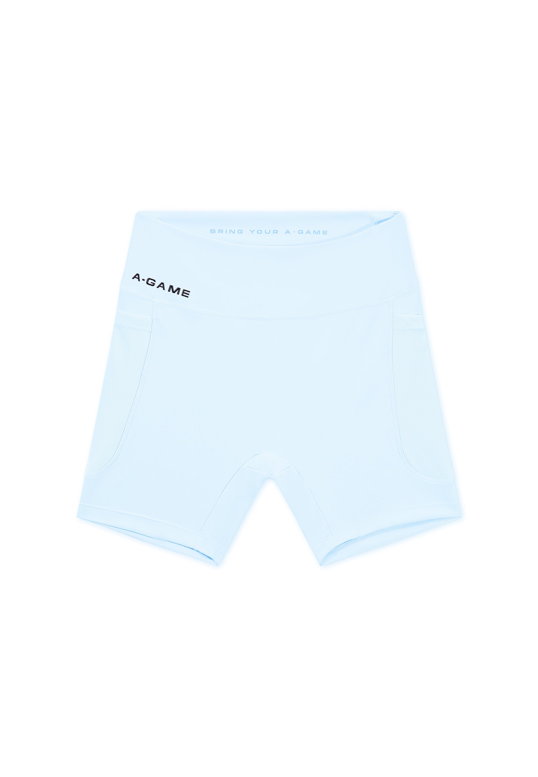 WOMENS TRAINING SHORTS - PALE BLUE