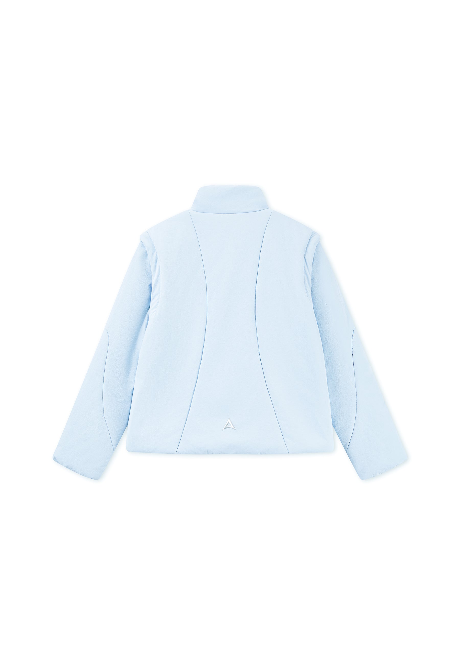 WOMENS LIGHT WEIGHT PADDED JACKET - PALE BLUE