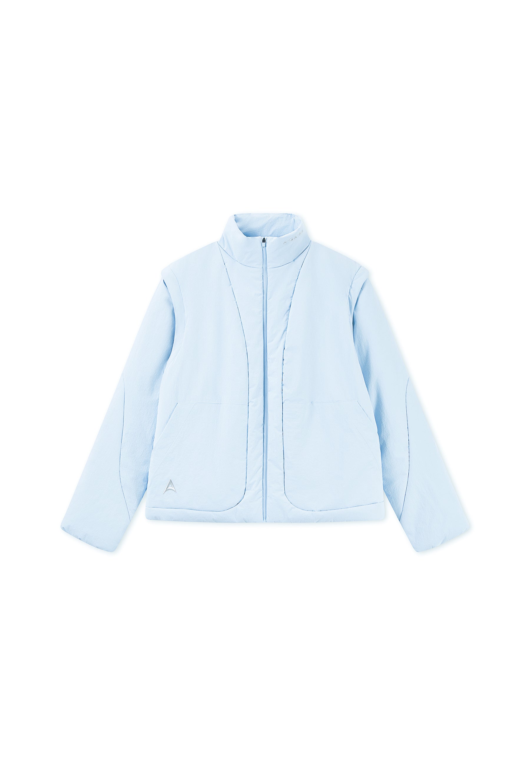 WOMENS LIGHT WEIGHT PADDED JACKET - PALE BLUE