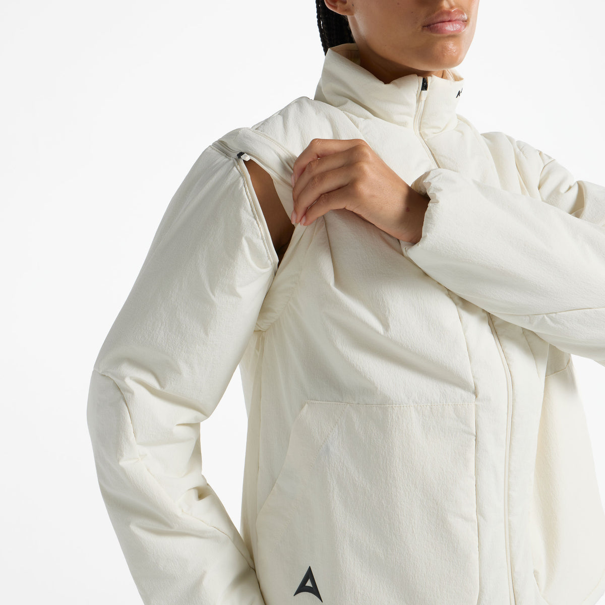 Women's Lightweight Padded Jacket - Ecru