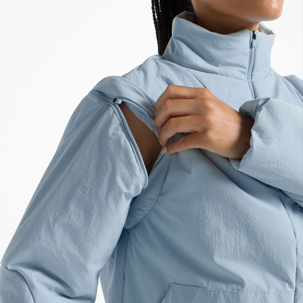 Women's Lightweight Padded Jacket - Pale Blue