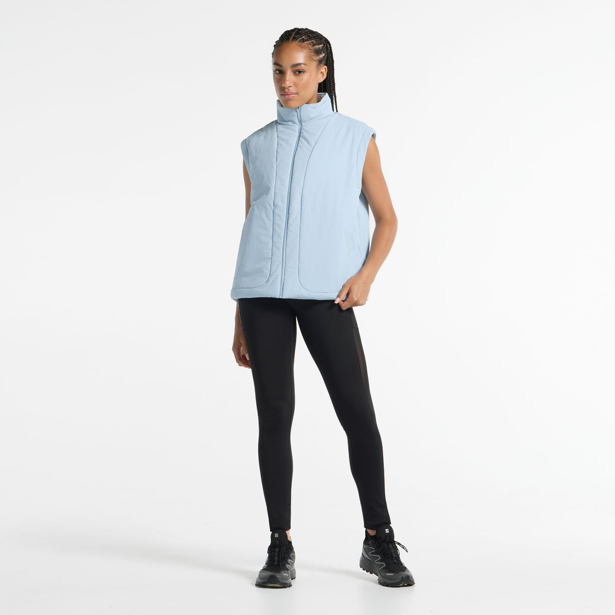 Women's Lightweight Padded Jacket - Pale Blue