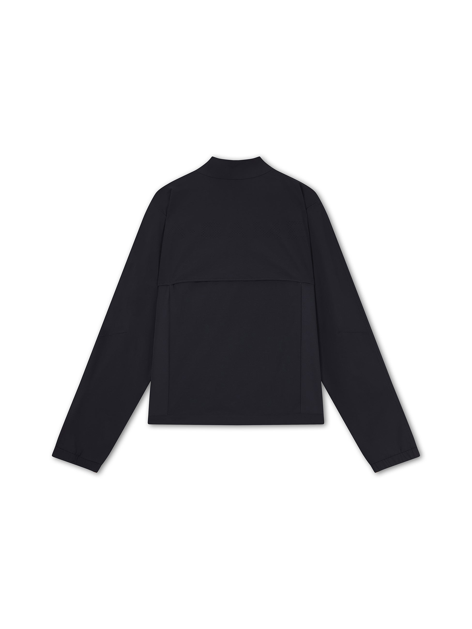 WOMENS HALF ZIP PULL OVER JACKET - BLACK