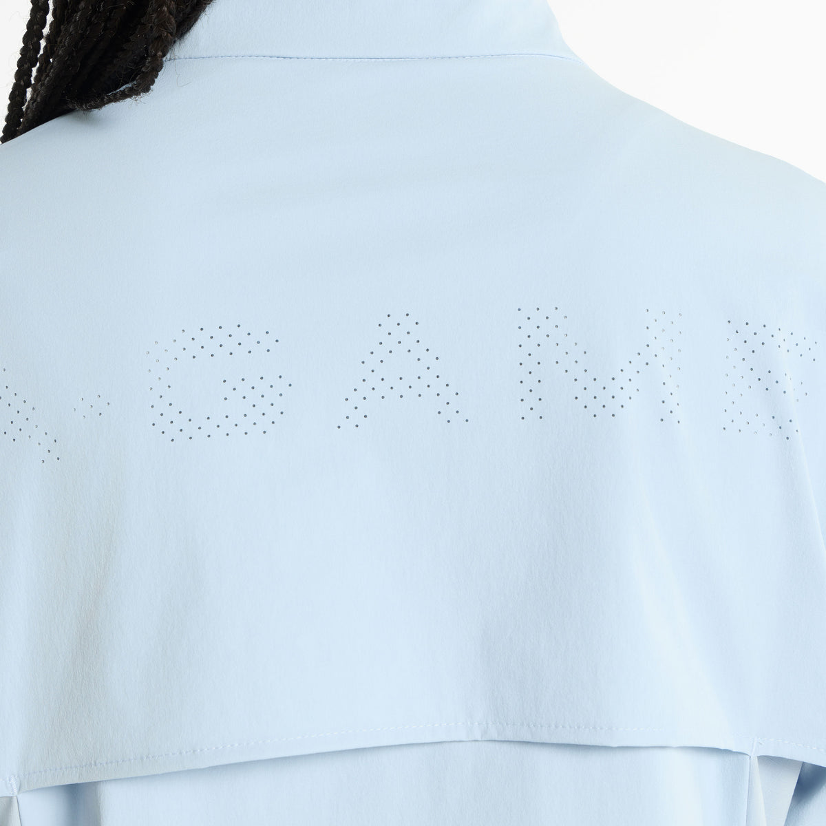 Women's Half Zip Pullover Jacket - Pale Blue