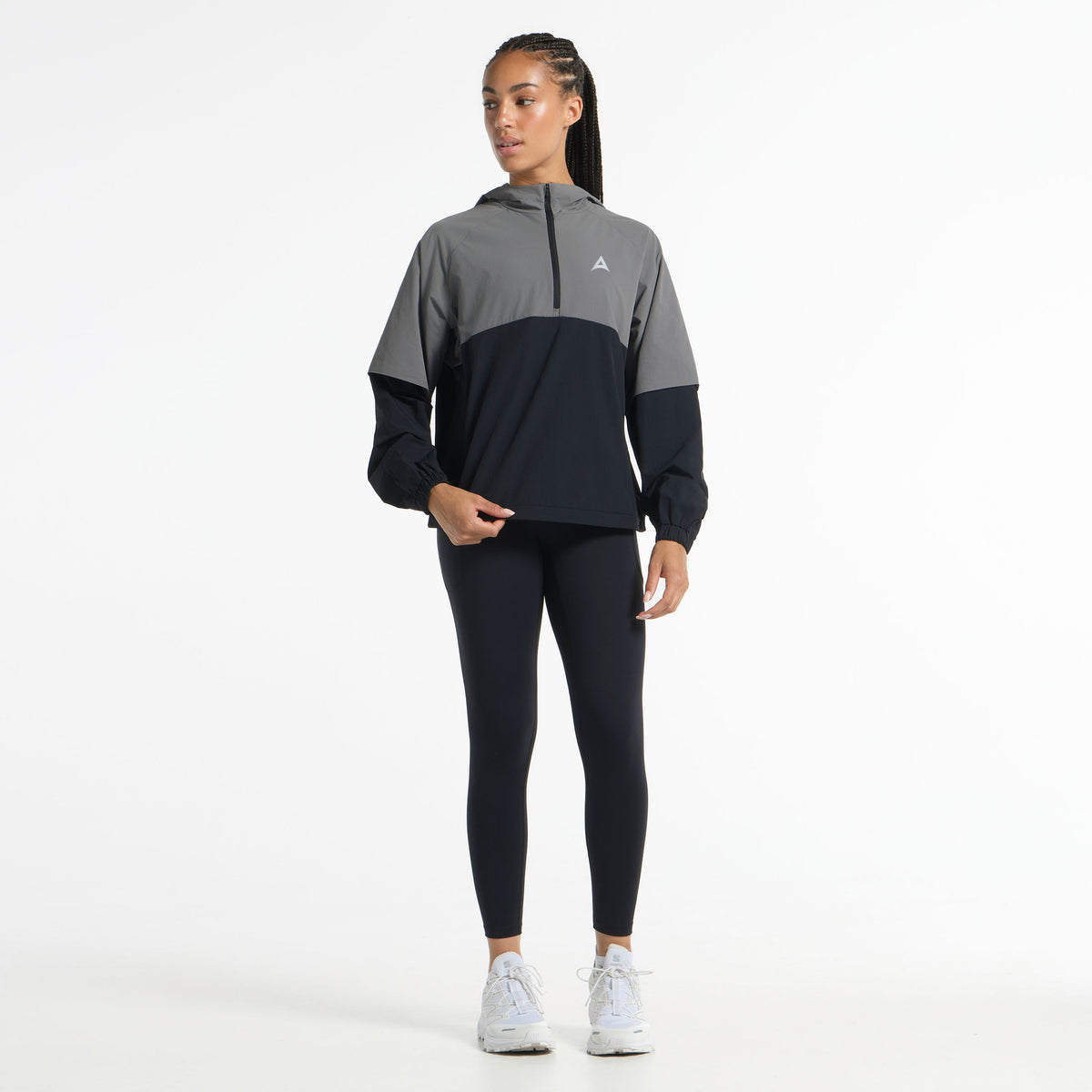 Women's Quarter Zip Jacket - Black