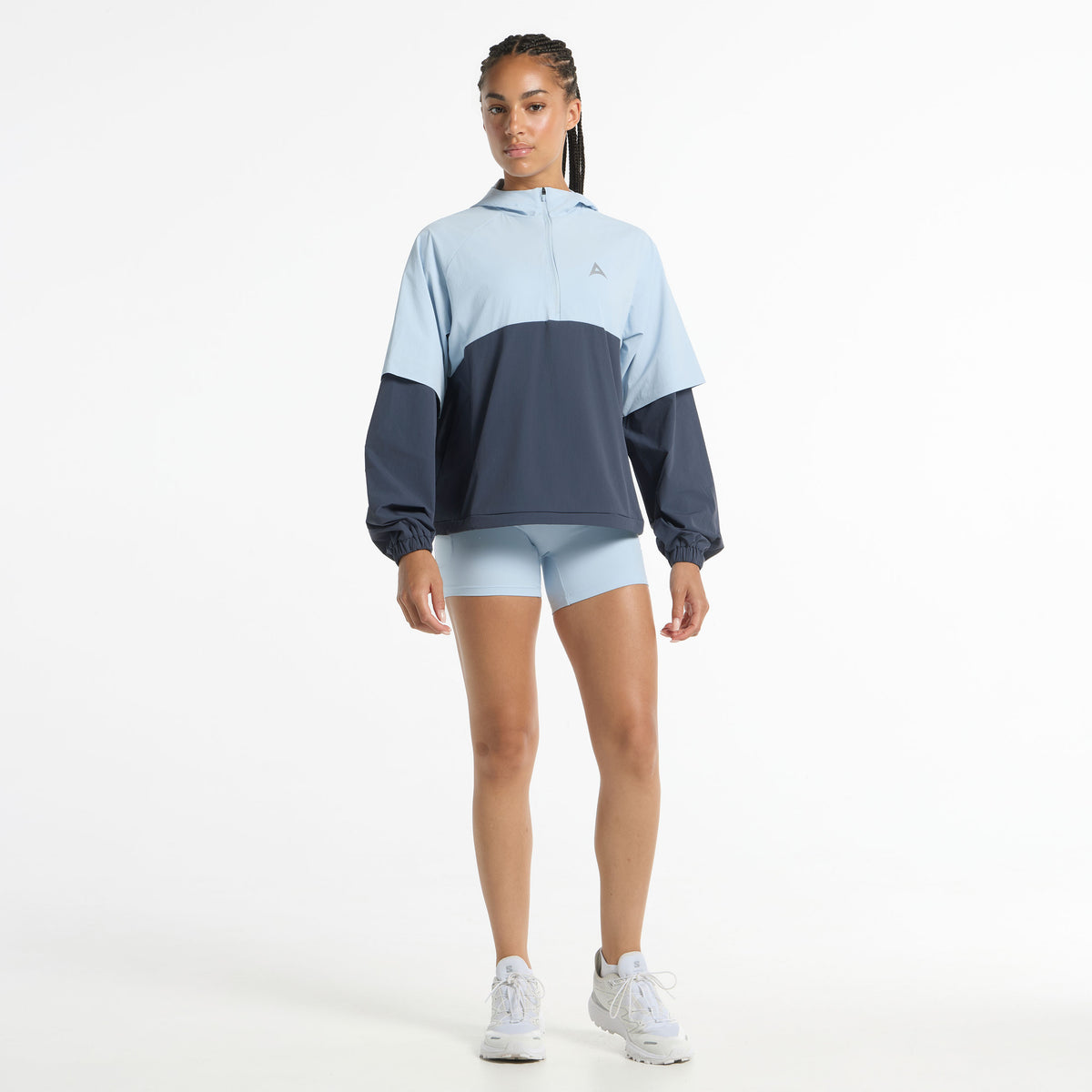 Women's Quarter Zip Jacket - Blue