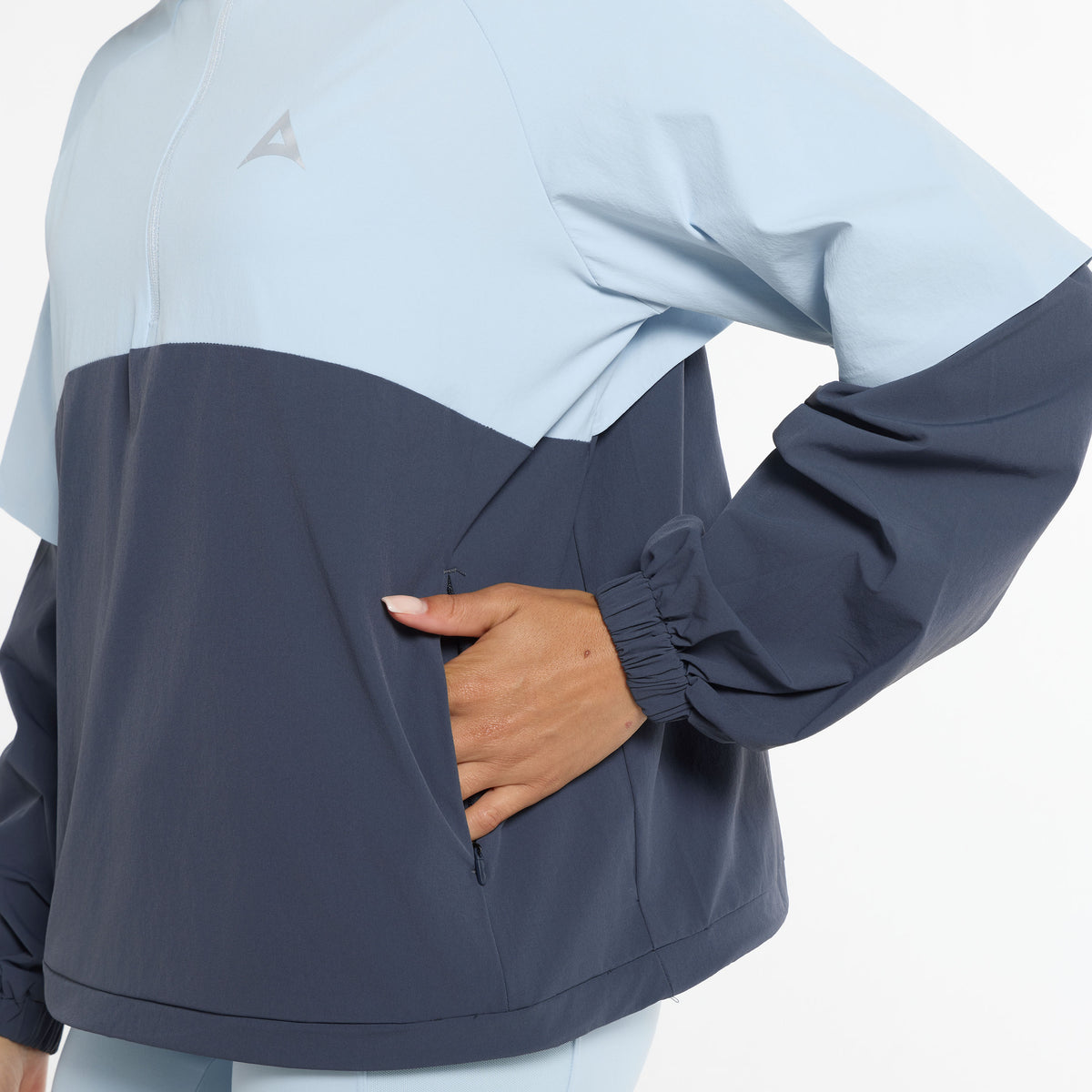 Women's Quarter Zip Jacket - Blue