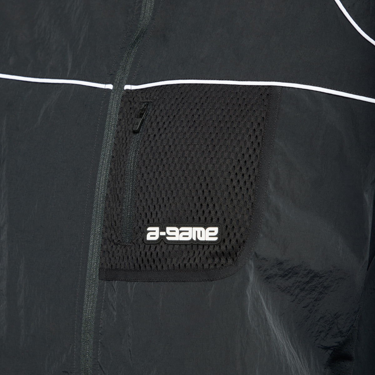 Men's Woven Tech Track Jacket - Black