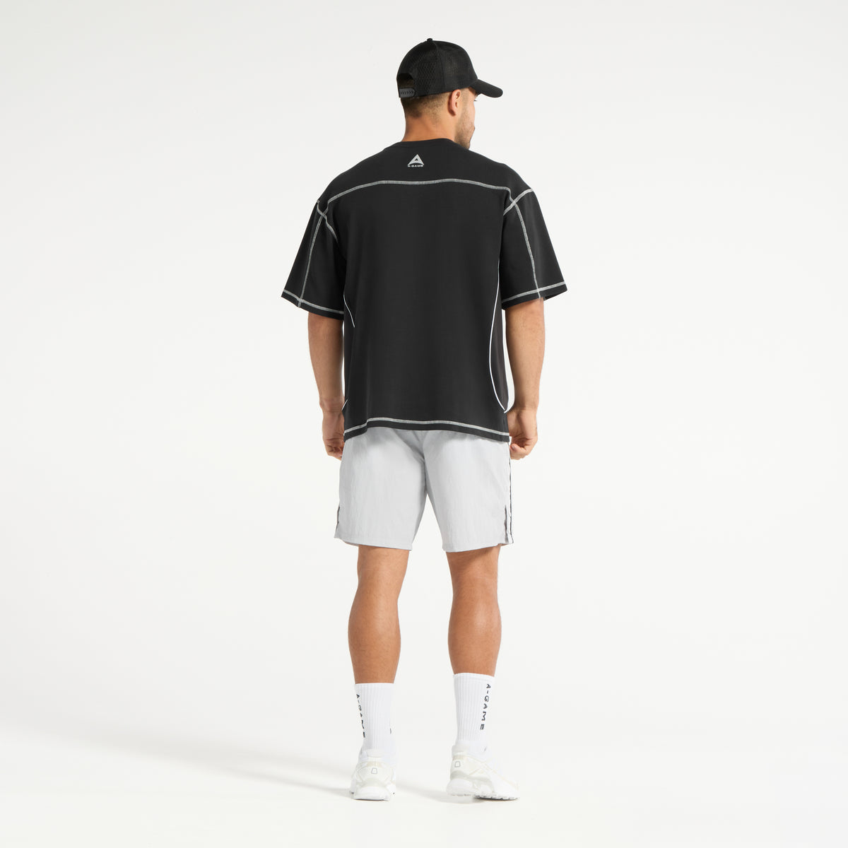 Men's Seam Detail Tech T-Shirt - Black