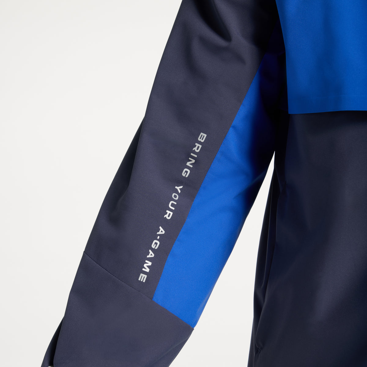 Men's Panelled Lightweight Jacket - Navy / Cobalt Blue