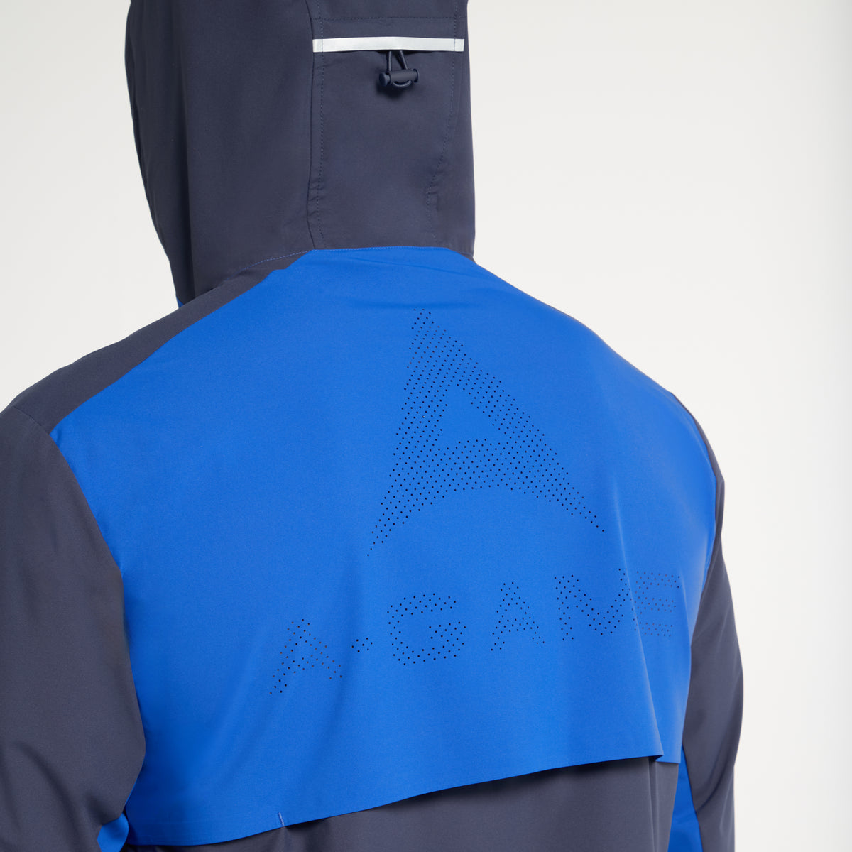 Men's Panelled Lightweight Jacket - Navy / Cobalt Blue
