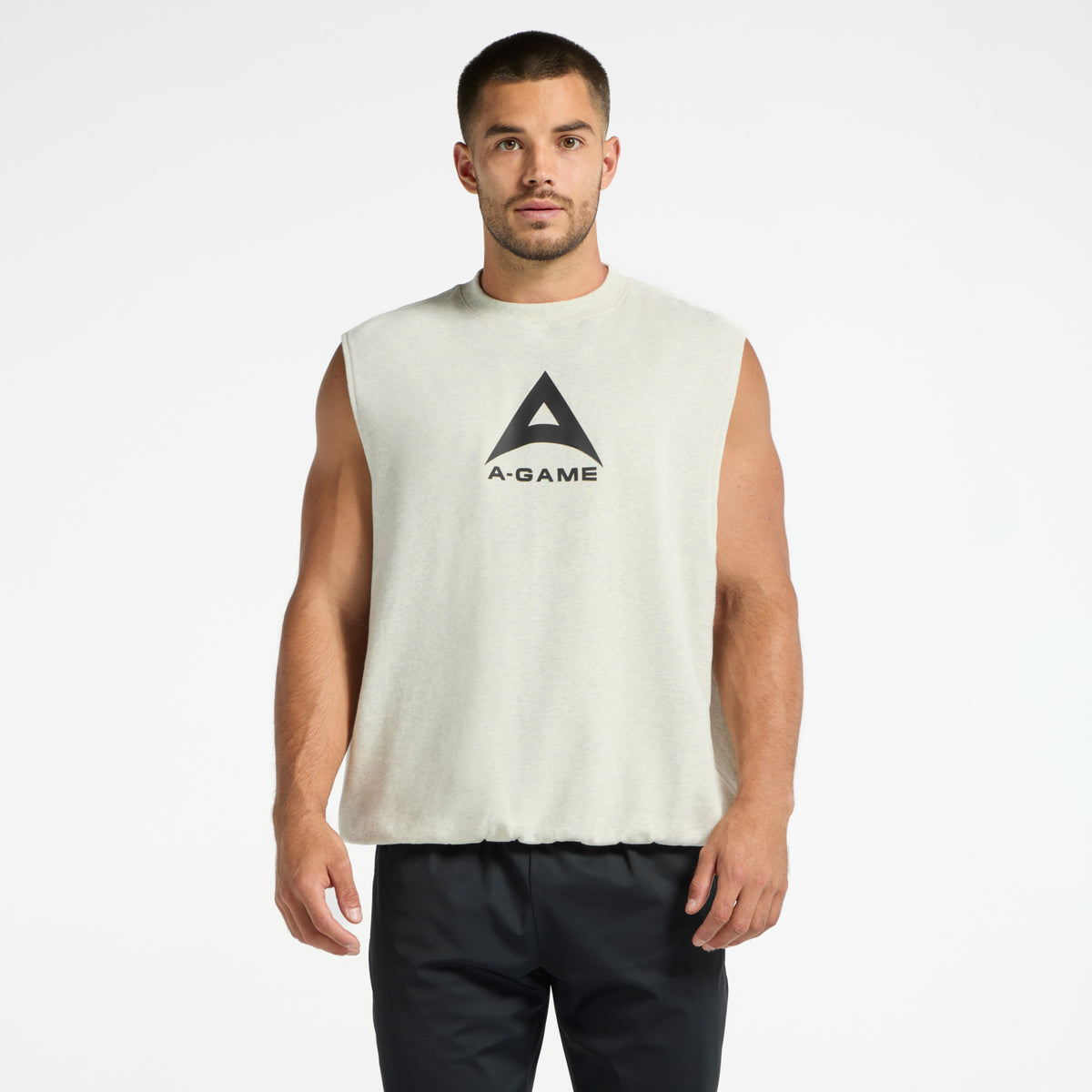 Men's Sleeveless Sweatshirt - Snow Marl