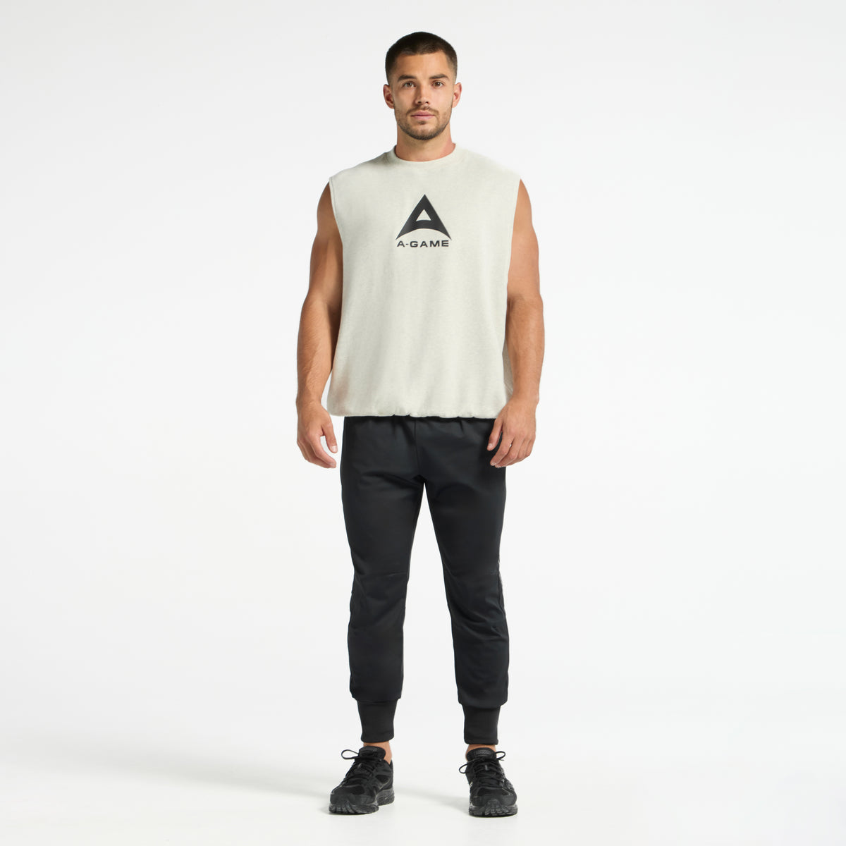 Men's Sleeveless Sweatshirt - Snow Marl