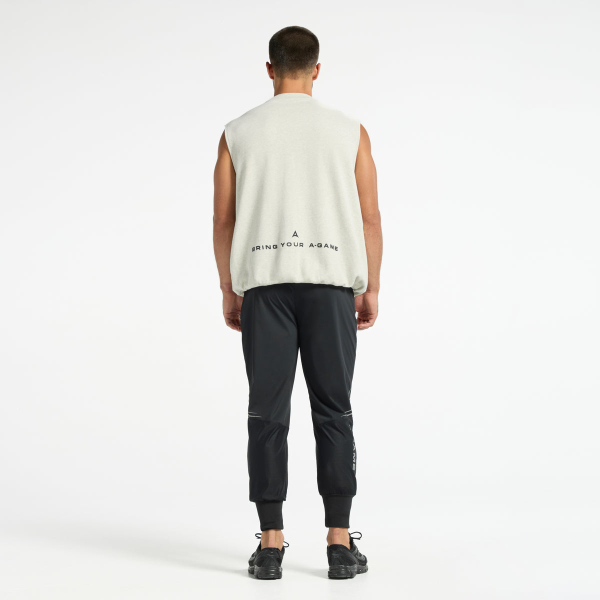 Men's Sleeveless Sweatshirt - Snow Marl