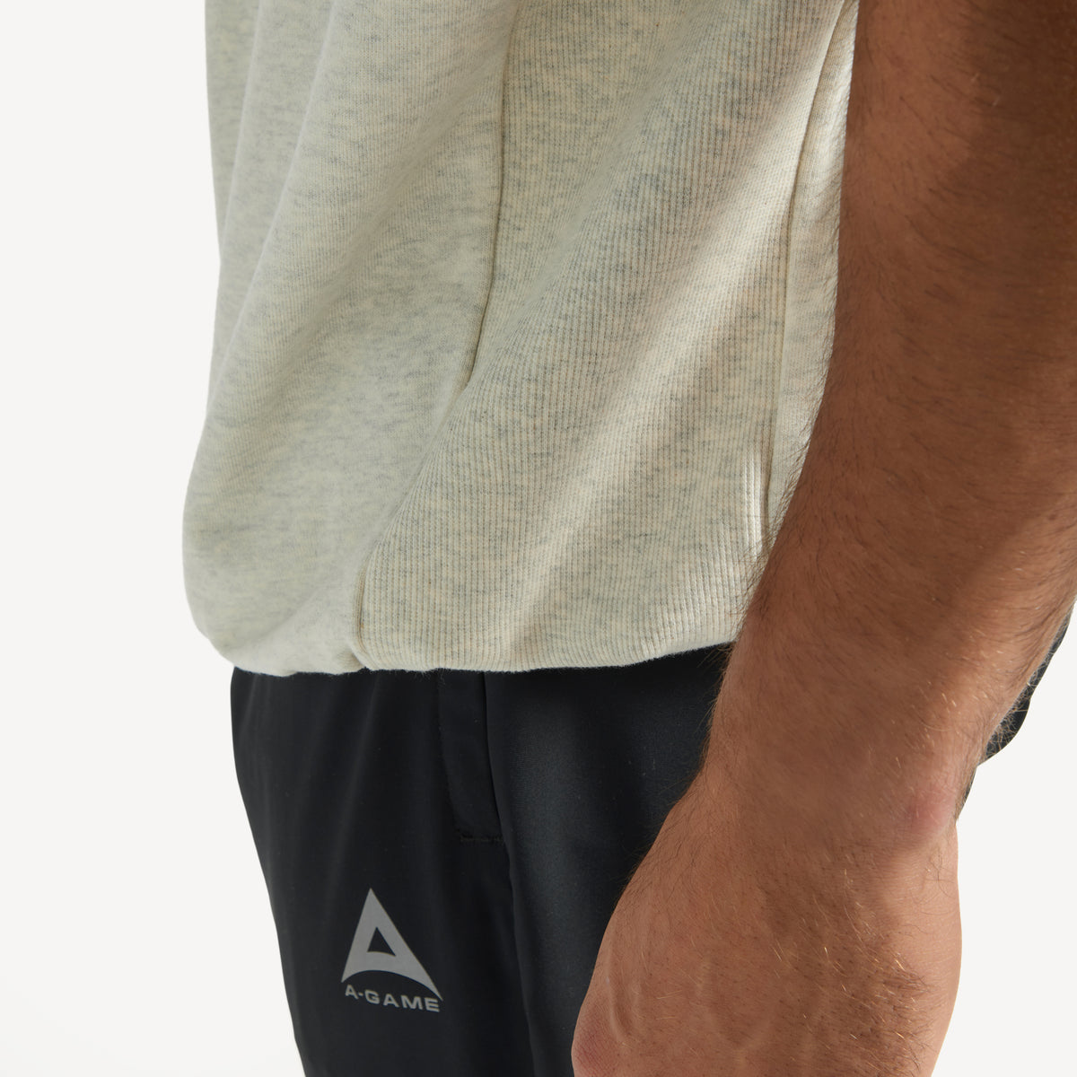 Men's Sleeveless Sweatshirt - Snow Marl
