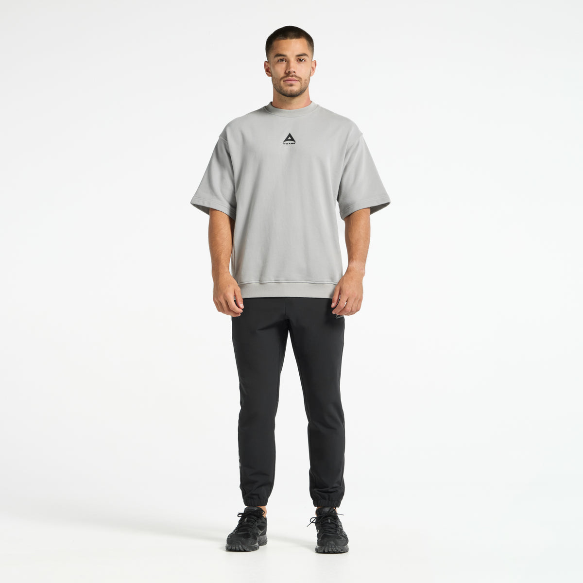 Men's Short Sleeve Sweatshirt - Steel Grey