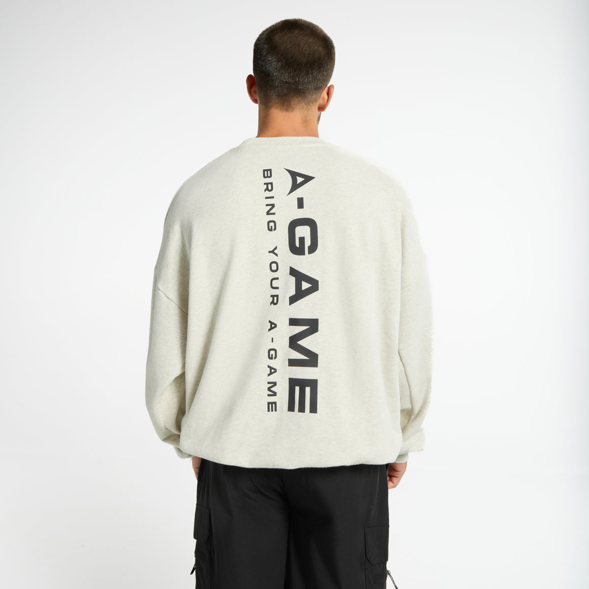 Men's Relaxed Sweatshirt - Snow Marl