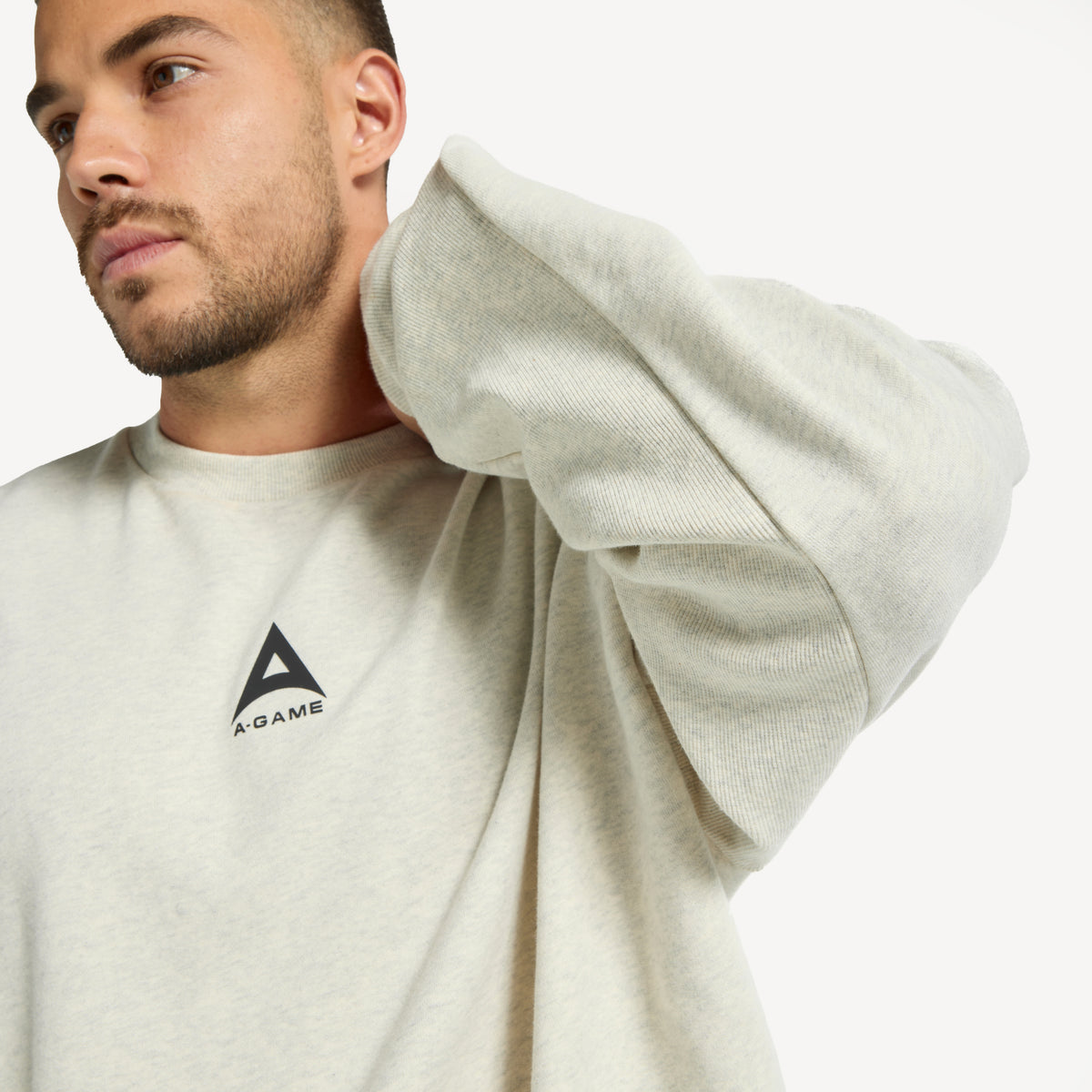 Men's Relaxed Sweatshirt - Snow Marl