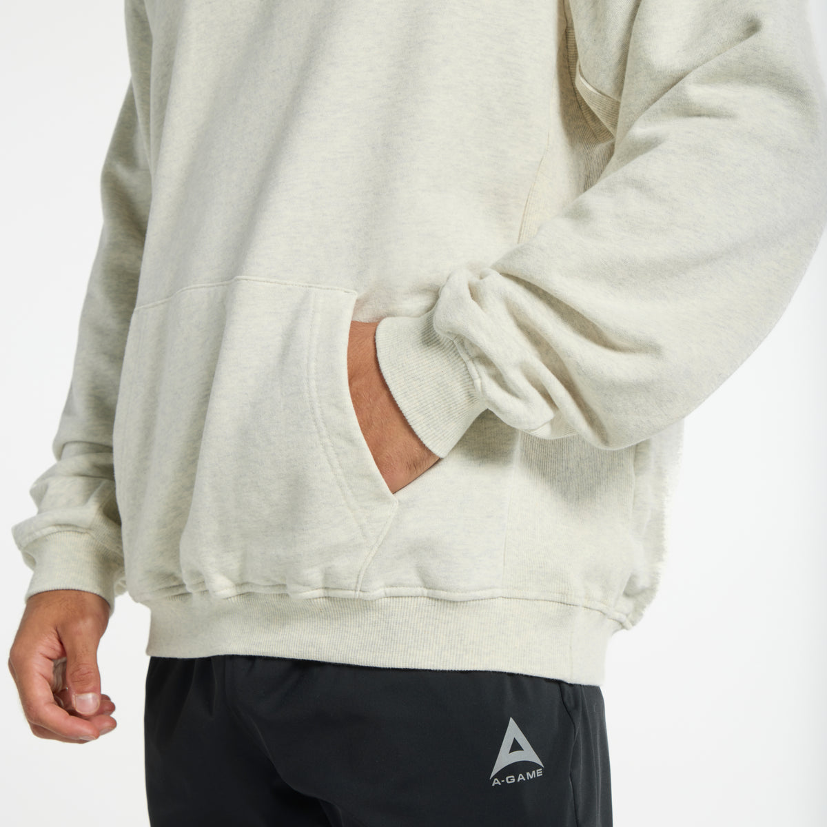 Men's Relaxed Hoodie - Snow Marl