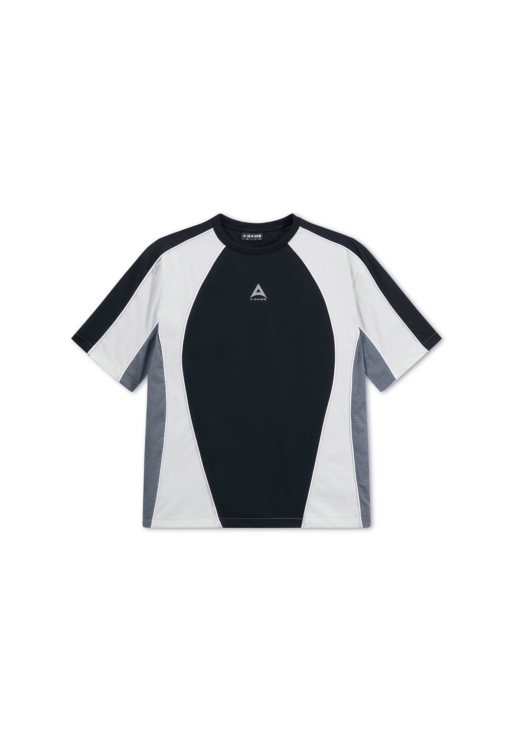 Men's Textured T-Shirt - Black / Light Grey