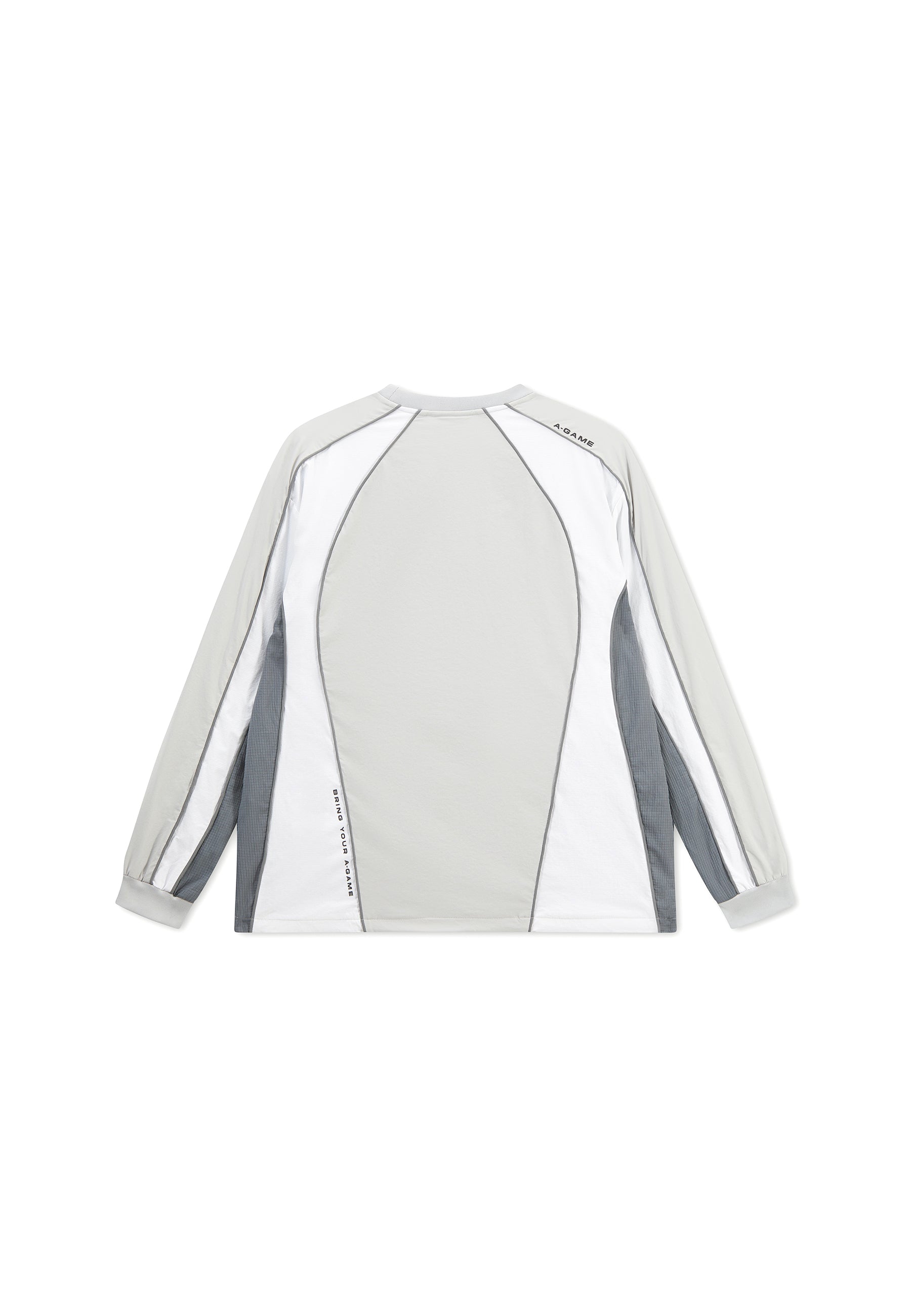 Men's Textured Sweatshirt - Grey / White