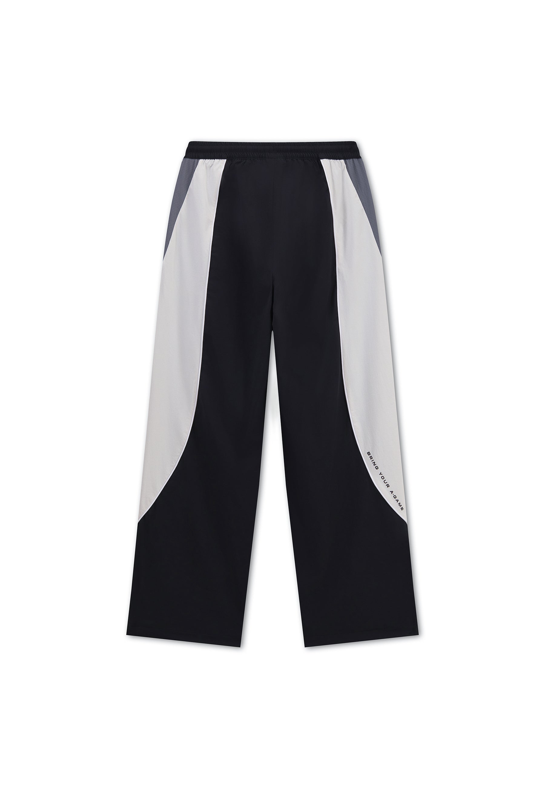 Men's Textured Track Pants - Black / Light Grey