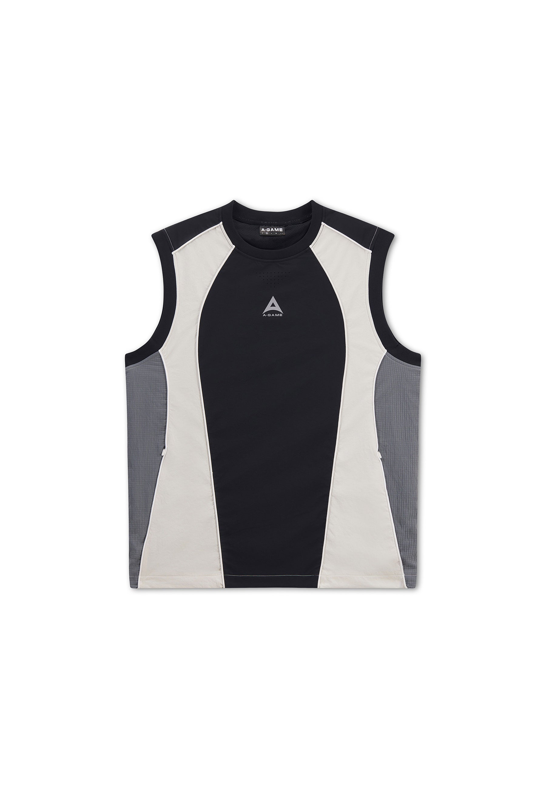 Men's Textured Vest - Black / Lightgrey
