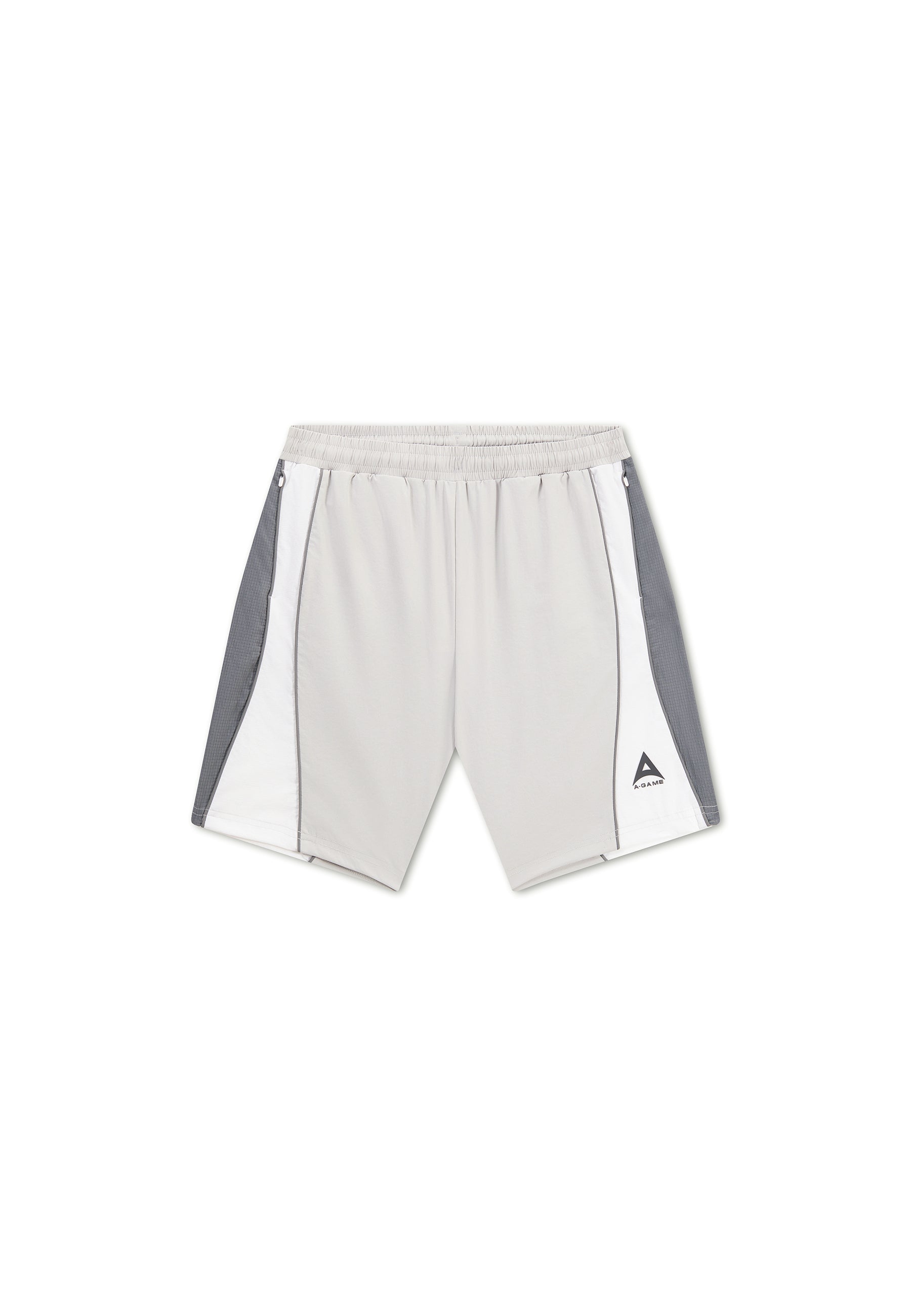 Men's Textured Shorts - Grey / White