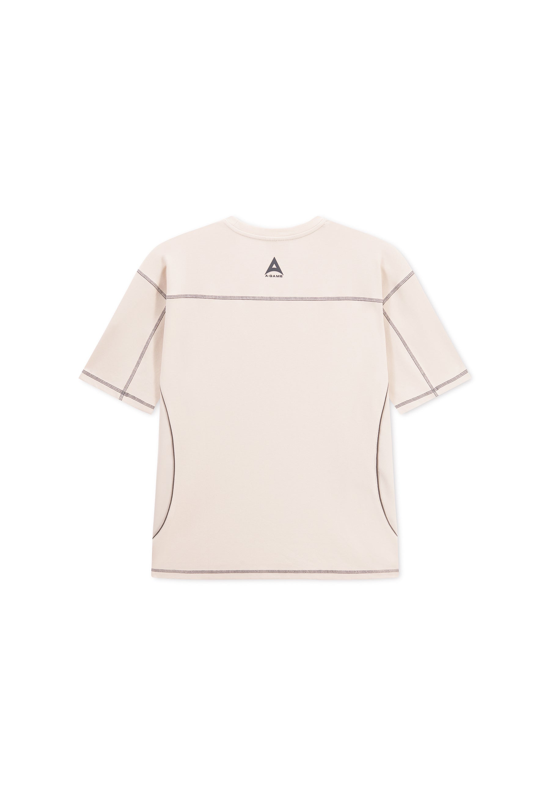 Men's Seam Detail Tech T-Shirt - Beige