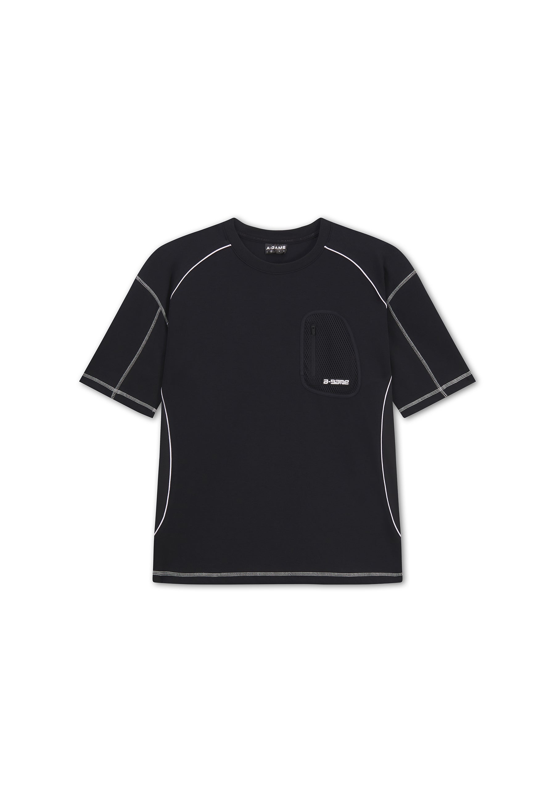 Men's Seam Detail Tech T-Shirt - Black