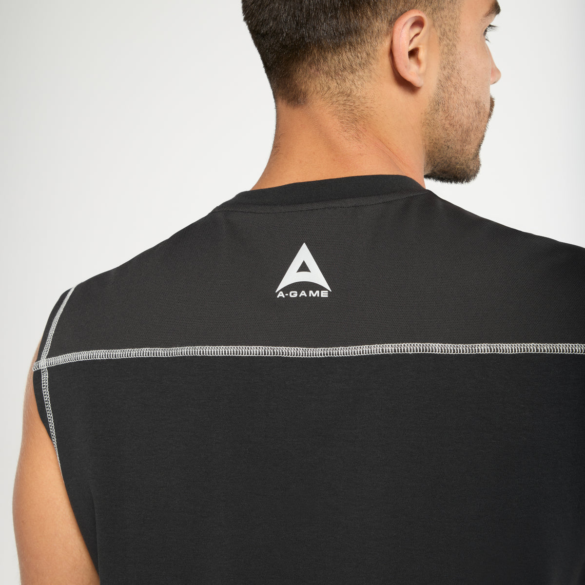 Men's Seam Detail Tech T-Shirt - Black