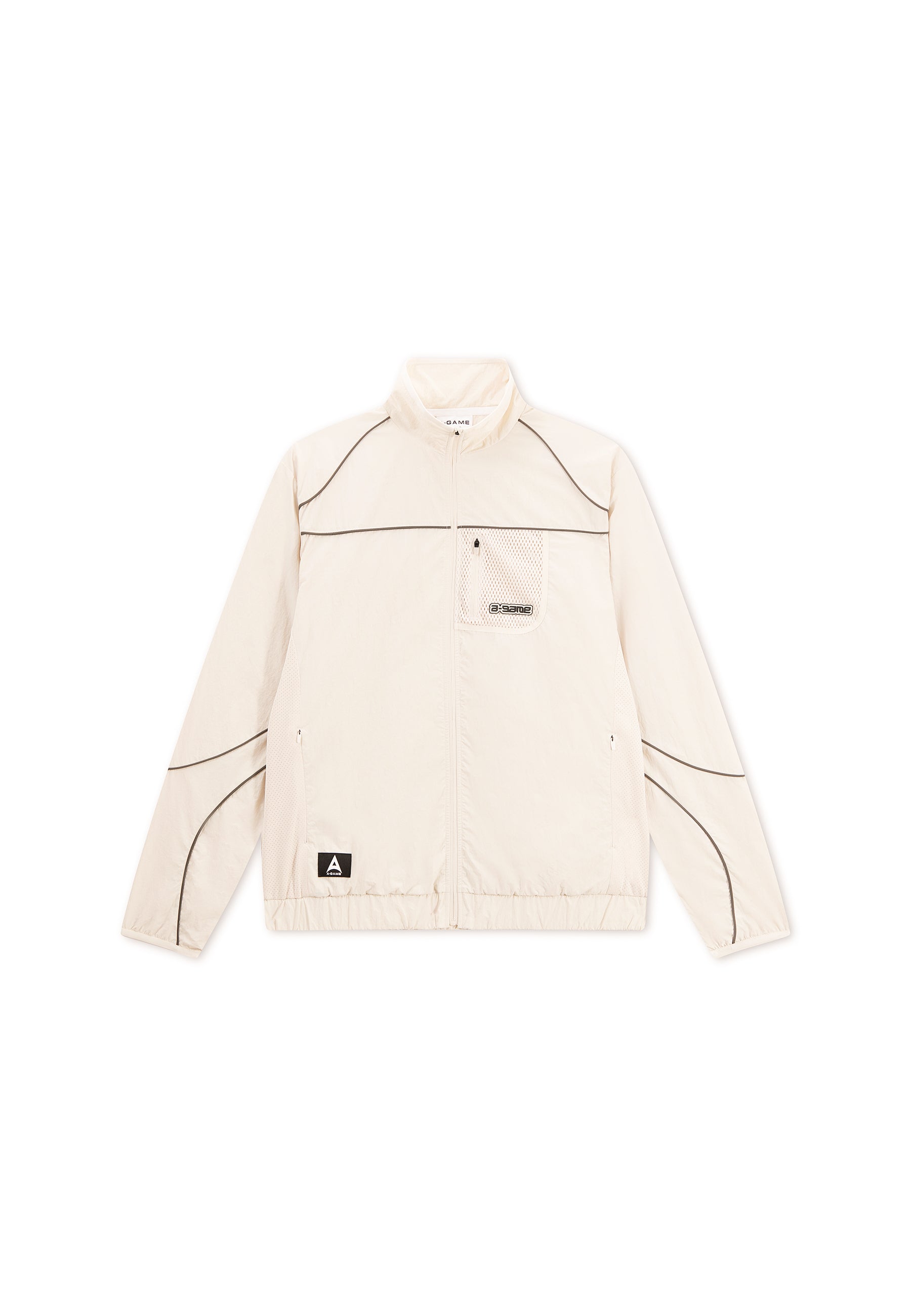 Men's Woven Tech Track Jacket - Beige