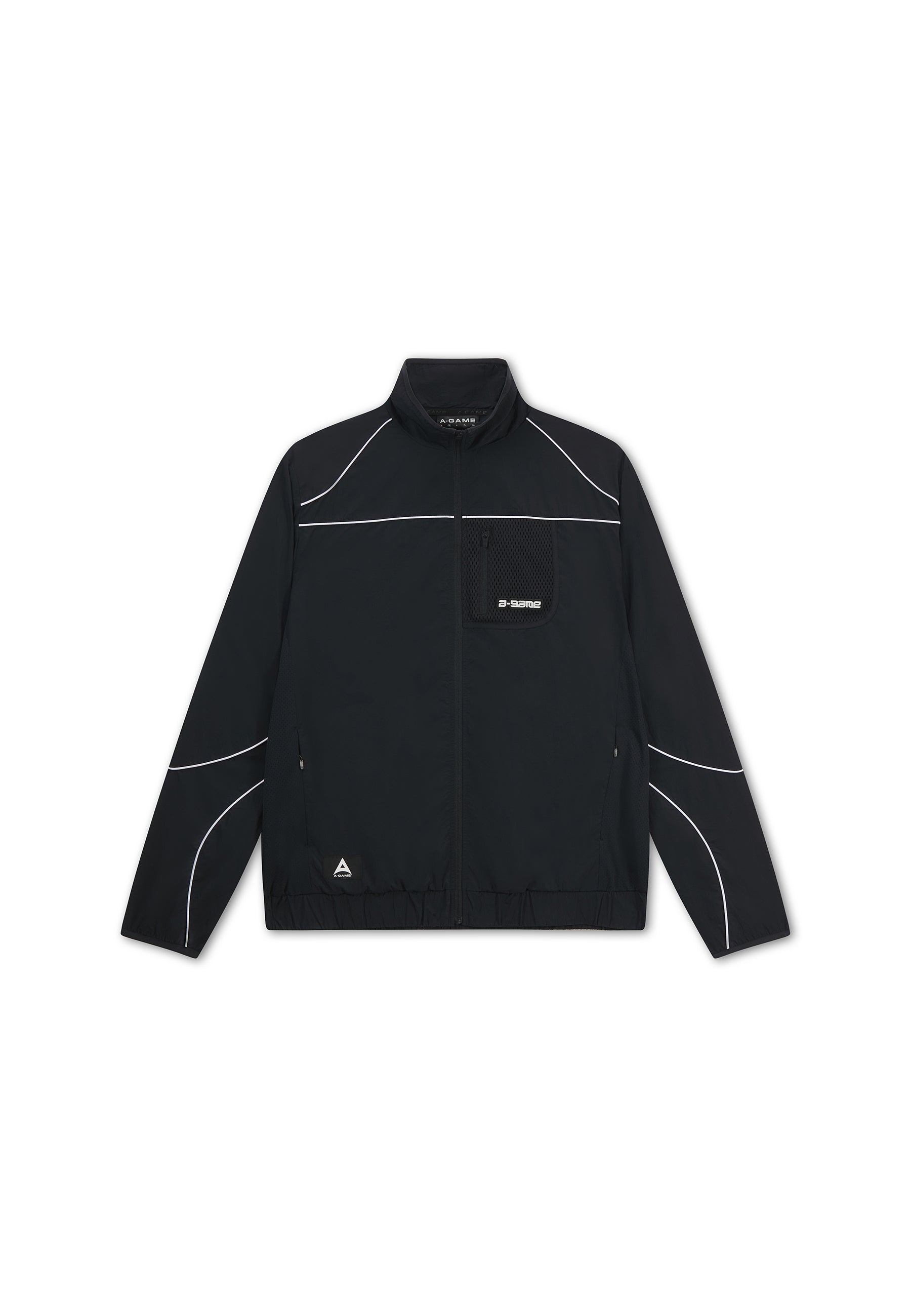 Men's Woven Tech Track Jacket - Black