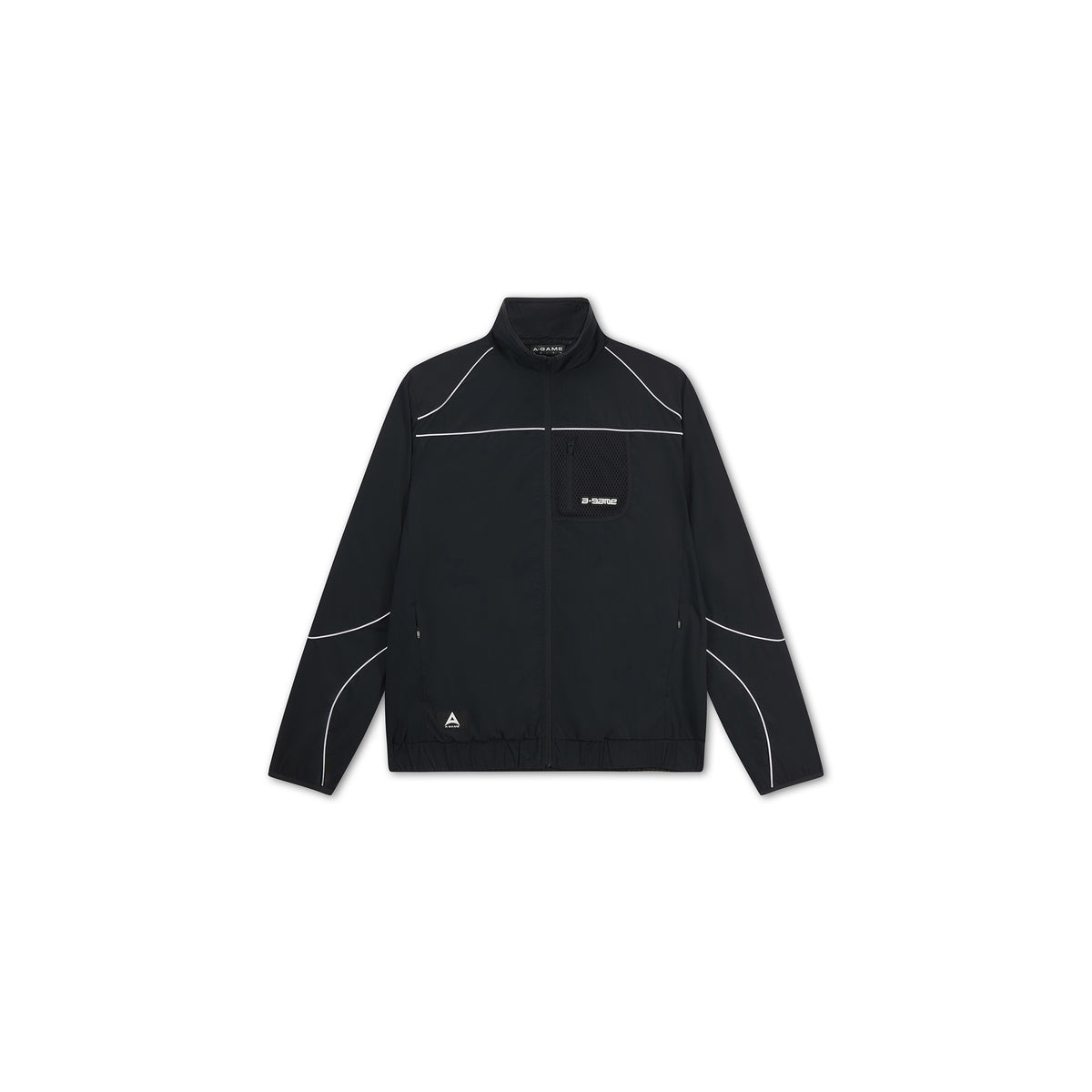 Men's Woven Tech Track Jacket - Black