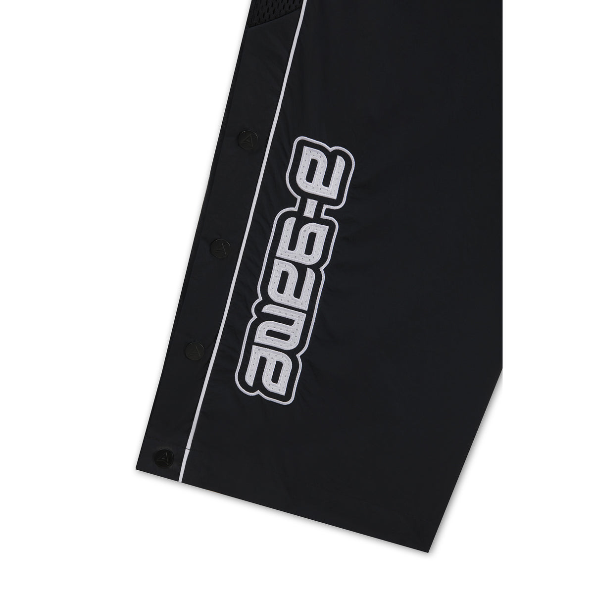 Men's Woven Tech Popper Pants - Black