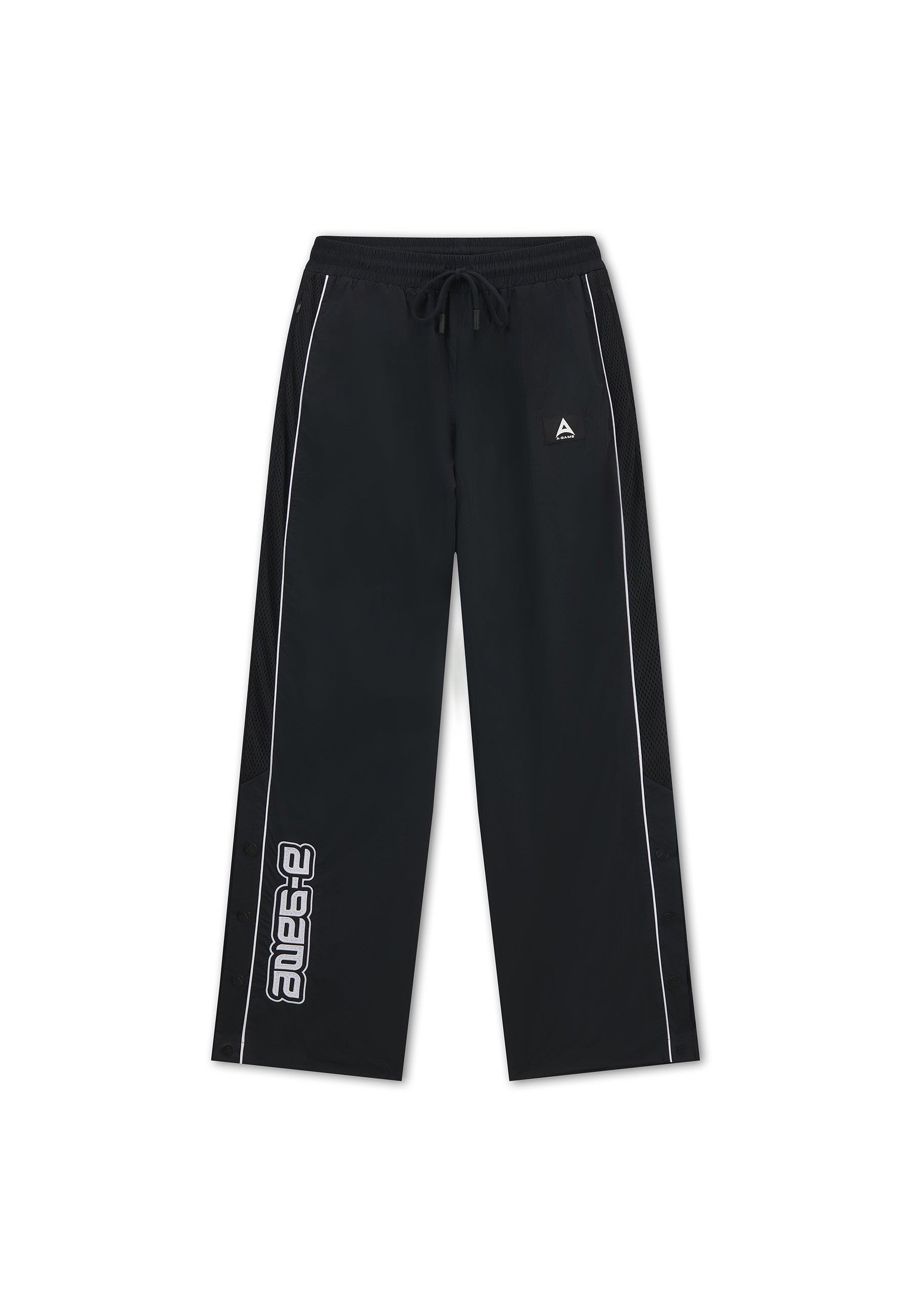 Men's Woven Tech Popper Pants - Black