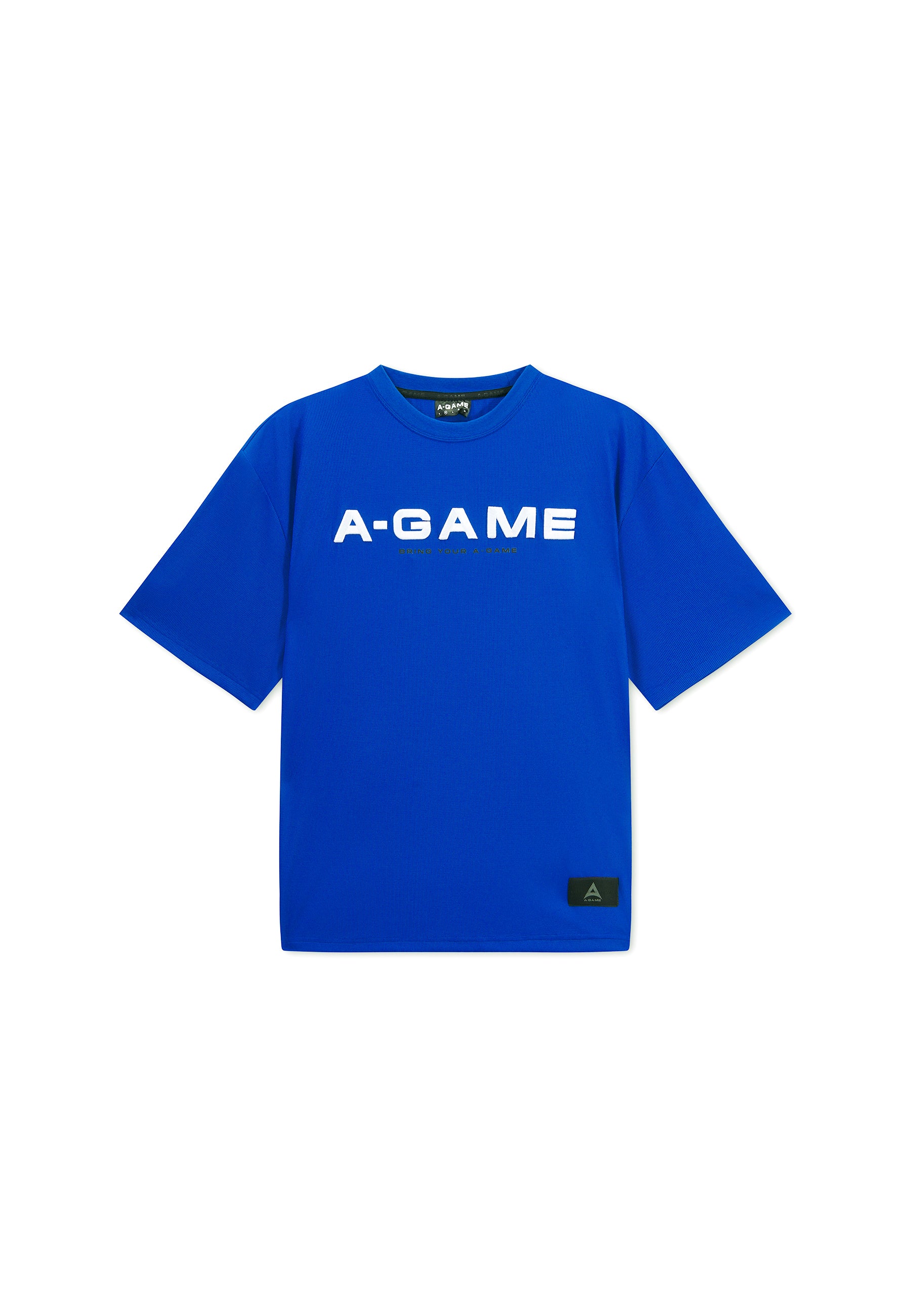 MENS LIFEWEAR WAFFLE TECH T-SHIRT - COBALT BLUE