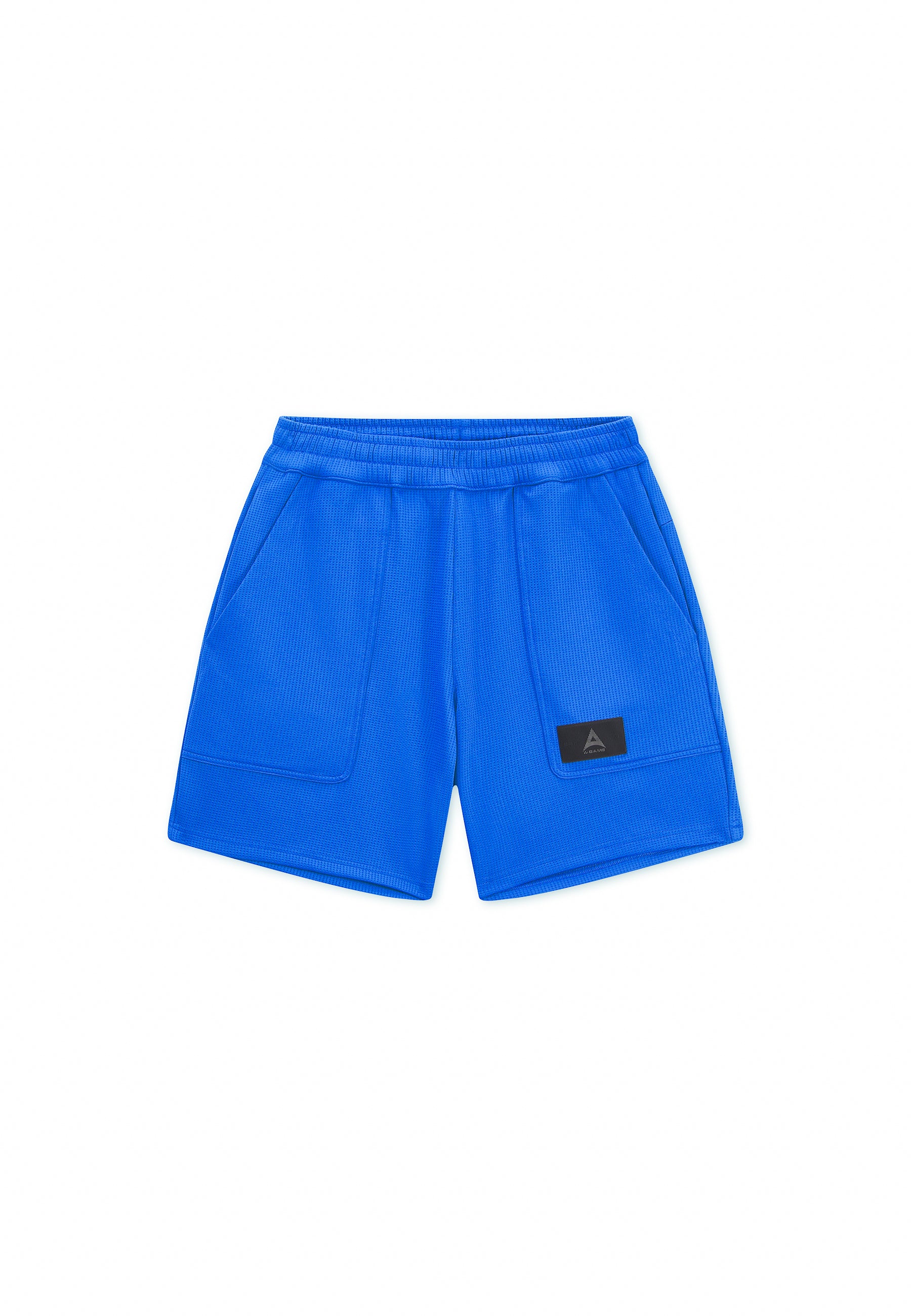 MENS LIFEWEAR WAFFLE TECH SHORTS - COBALT BLUE