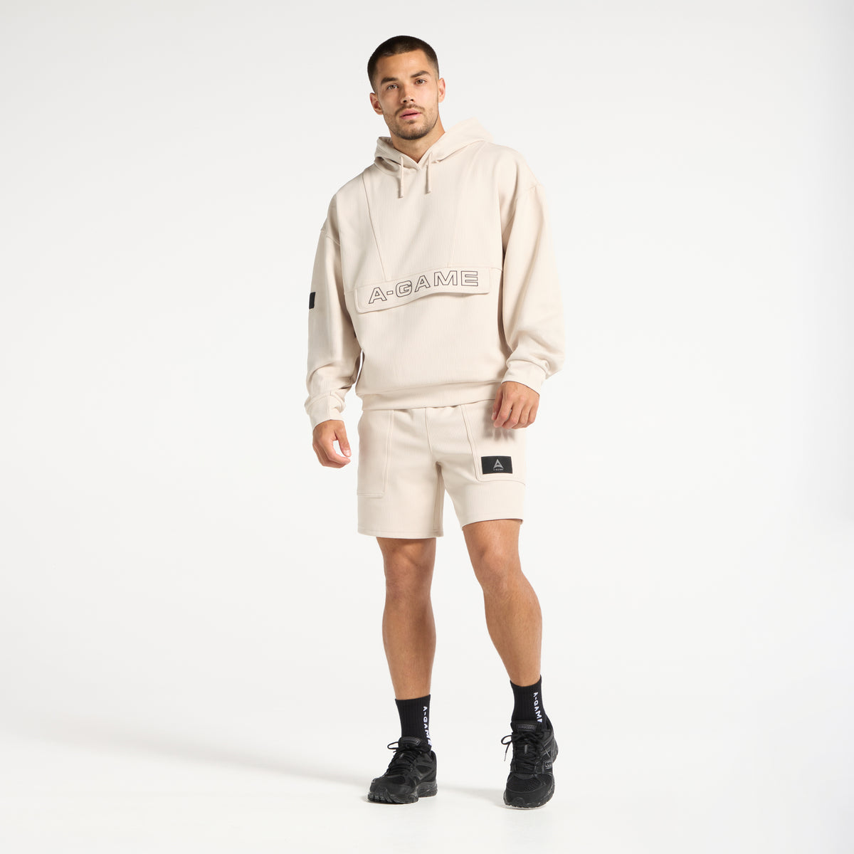 Men's Waffle Tech Shorts - Beige