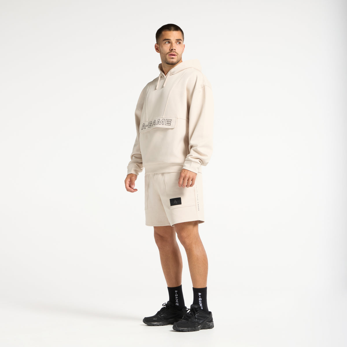 Men's Waffle Tech Shorts - Beige