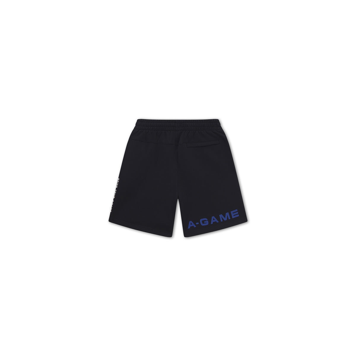 Men's Mesh Panelled Sweat Shorts - Black / Cobalt Blue