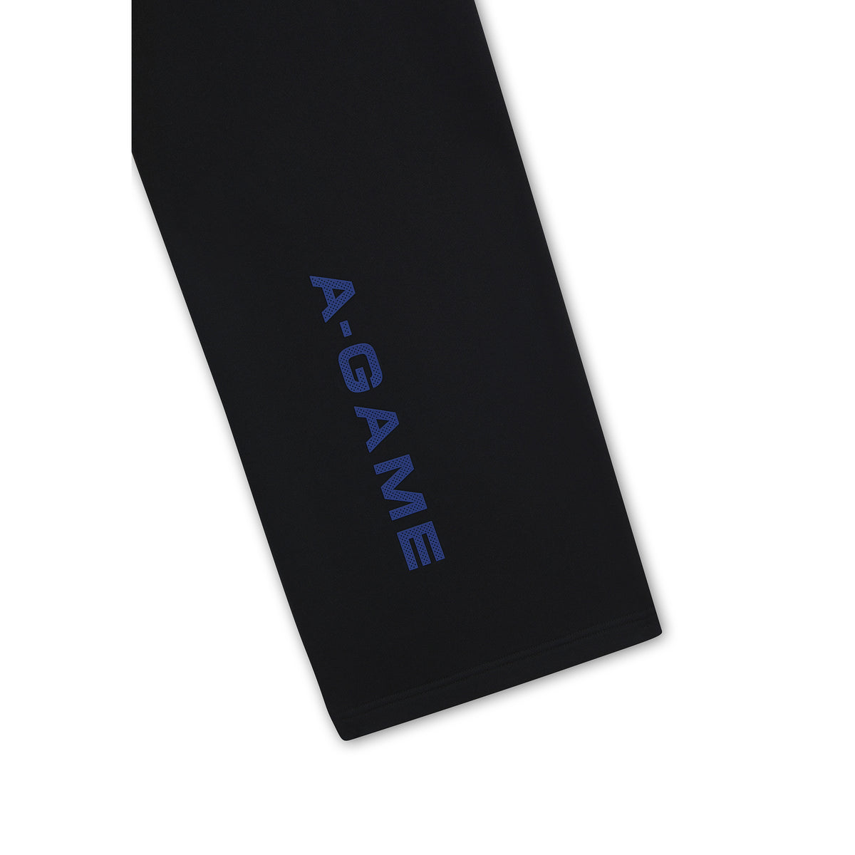 Men's Mesh Panelled Straight Leg Sweat Pants - Black / Cobalt Blue