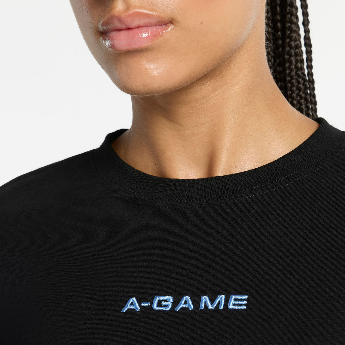 Women's Relaxed Cropped T-Shirt - Black