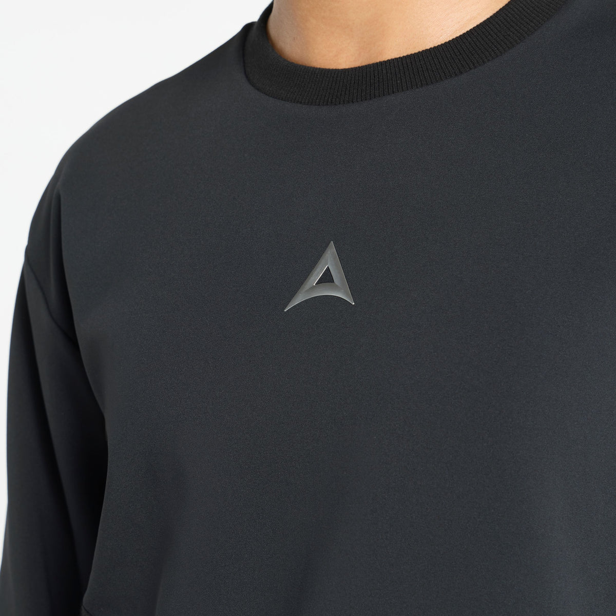 Women's Oversized Track Sweater - Black