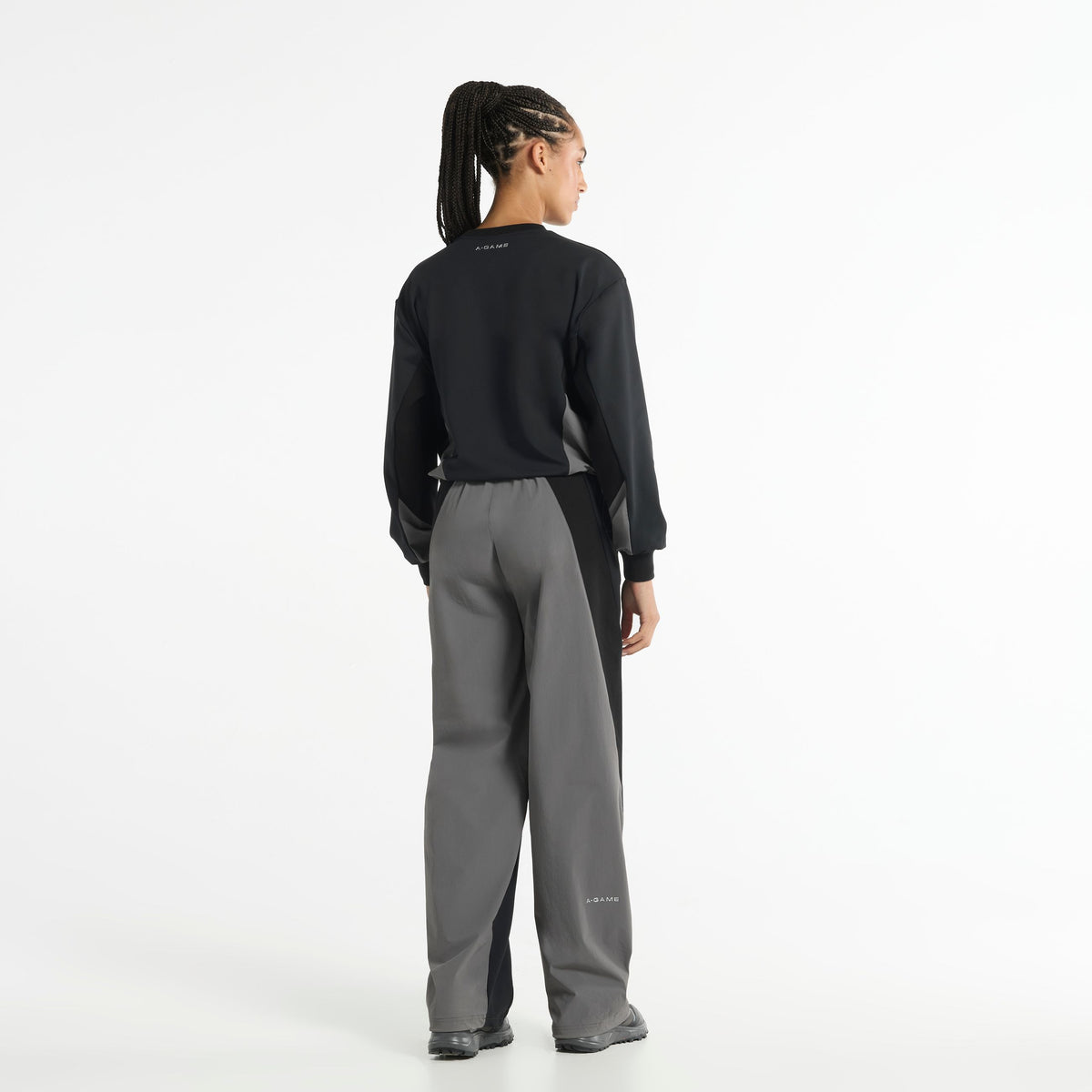Women's Oversized Track Sweater - Black