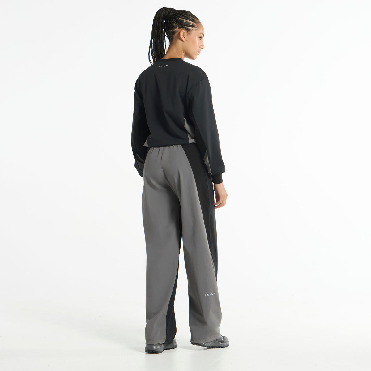 Women's Oversized Track Sweater - Black