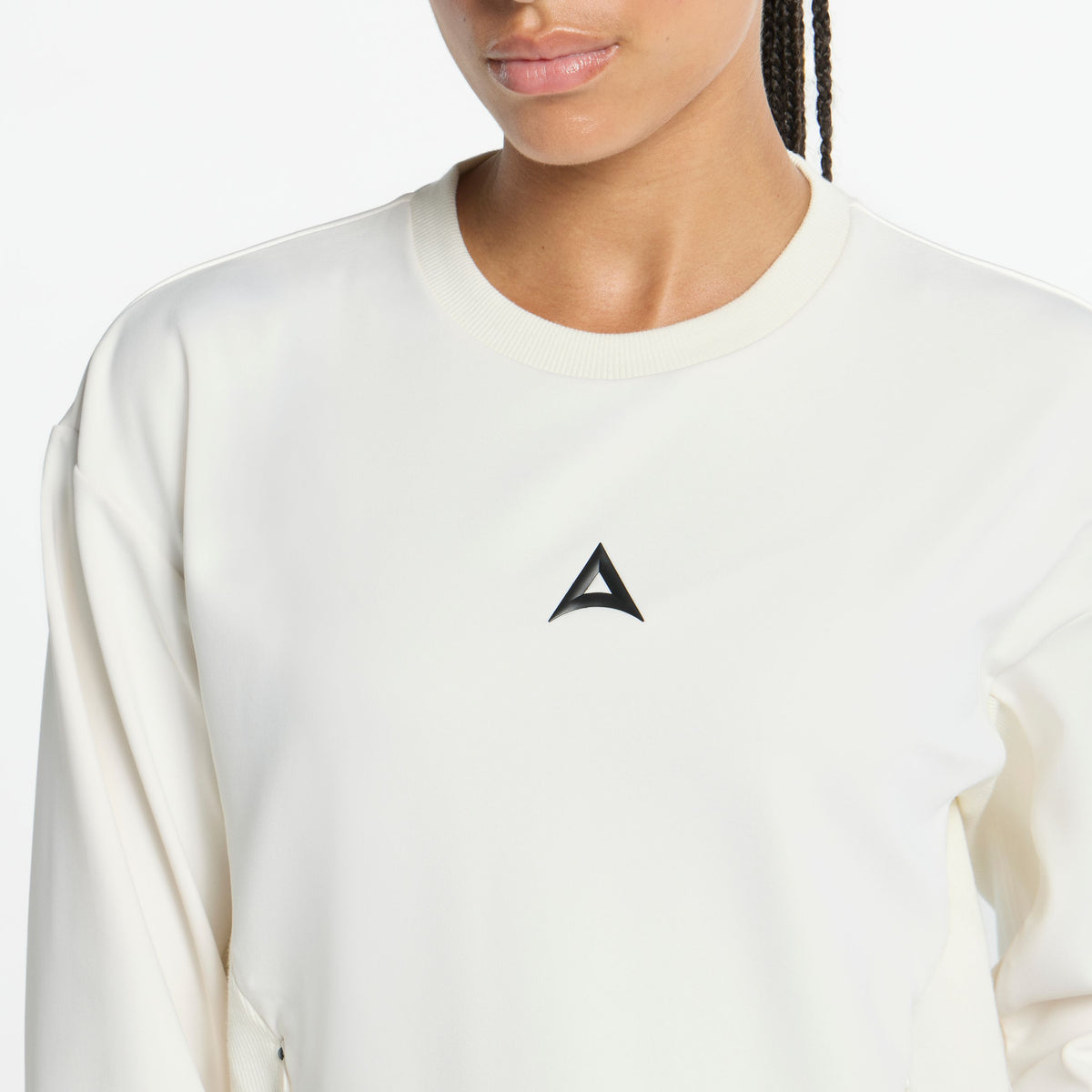 Women's Oversized Track Sweater - Ecru