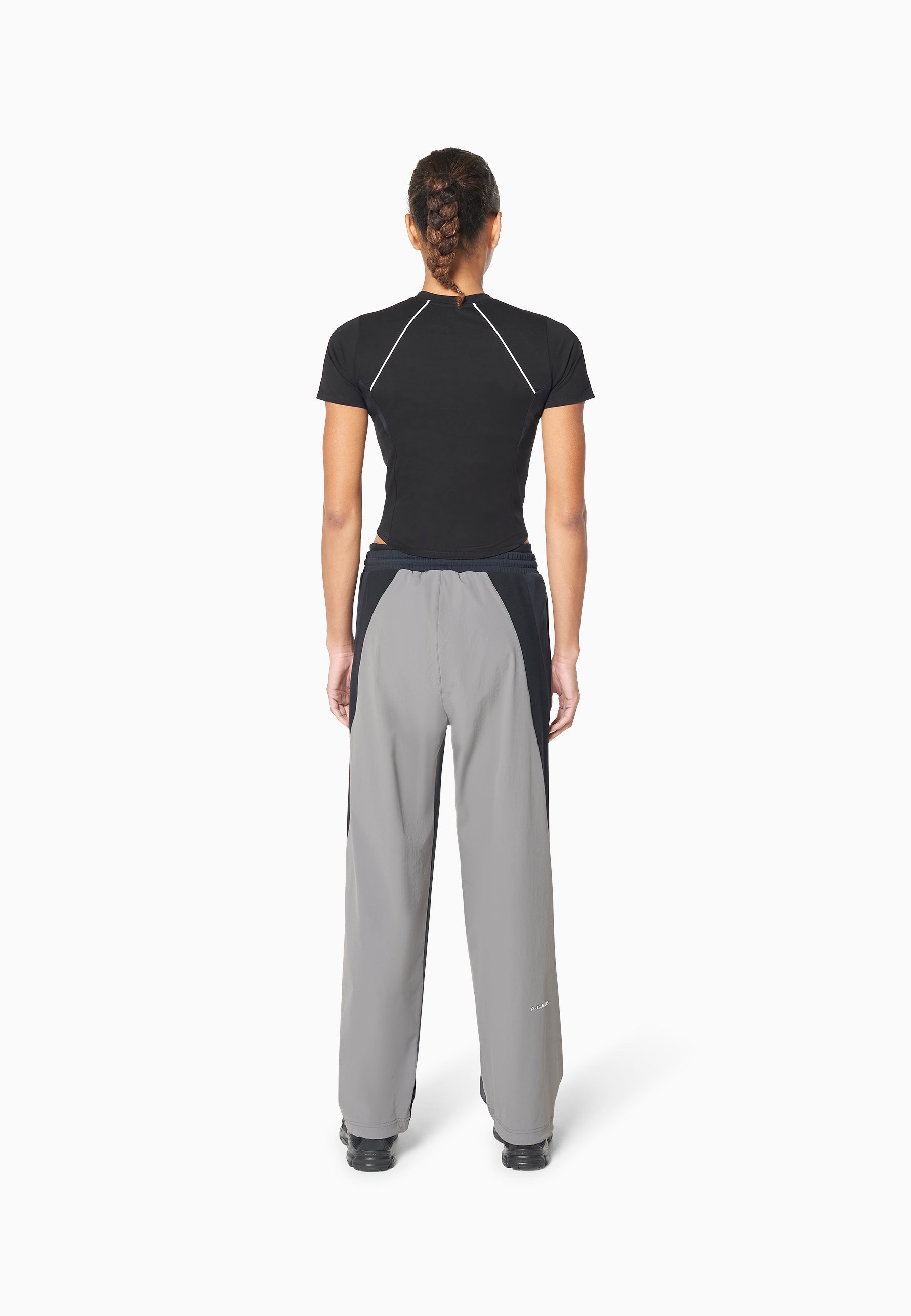 WOMENS LIFEWEAR FITTED T-SHIRT - BLACK